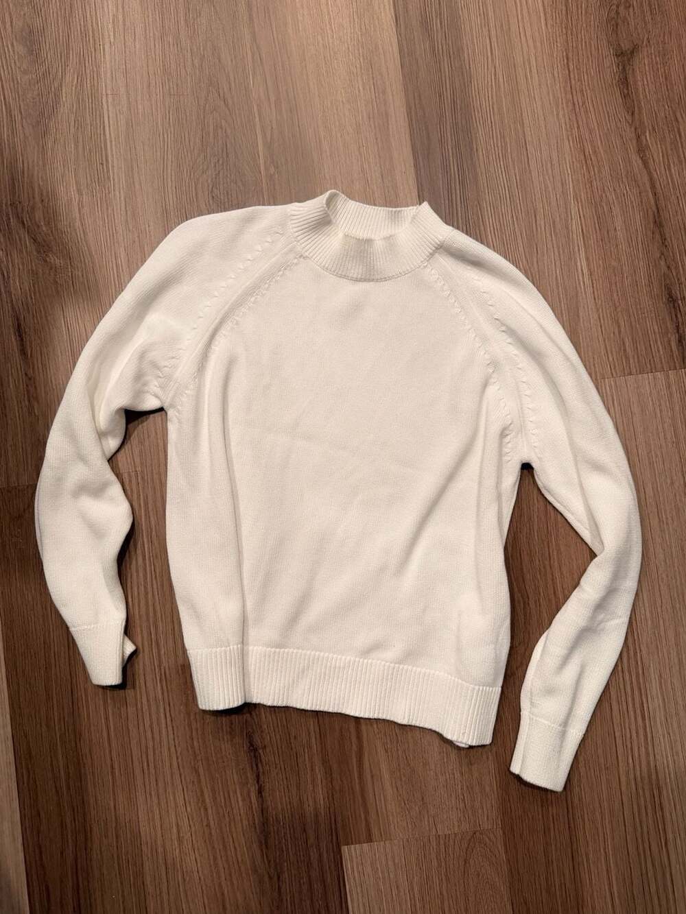 Quince Women's 100% Organic Cotton Mock Neck Sweater